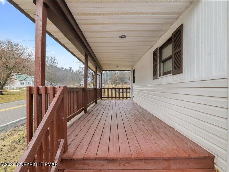 689 Main Road Hunlock Creek, PA 18621 - Photo 5 of 38 a view of balcony with wooden floor