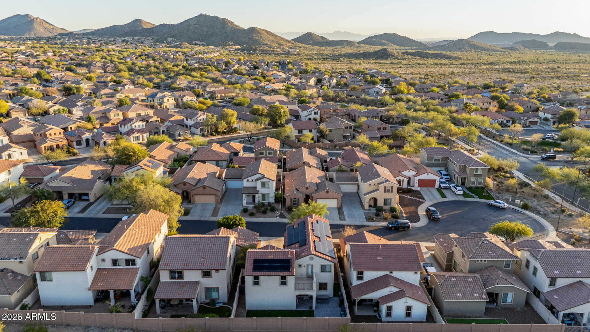7316 West Montgomery Road Peoria, AZ 85383 - Photo 45 of 49 an aerial view of residential houses with outdoor space