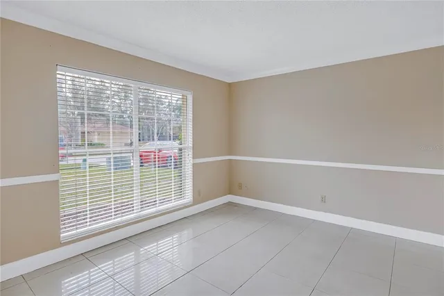 a view of a room that has a window