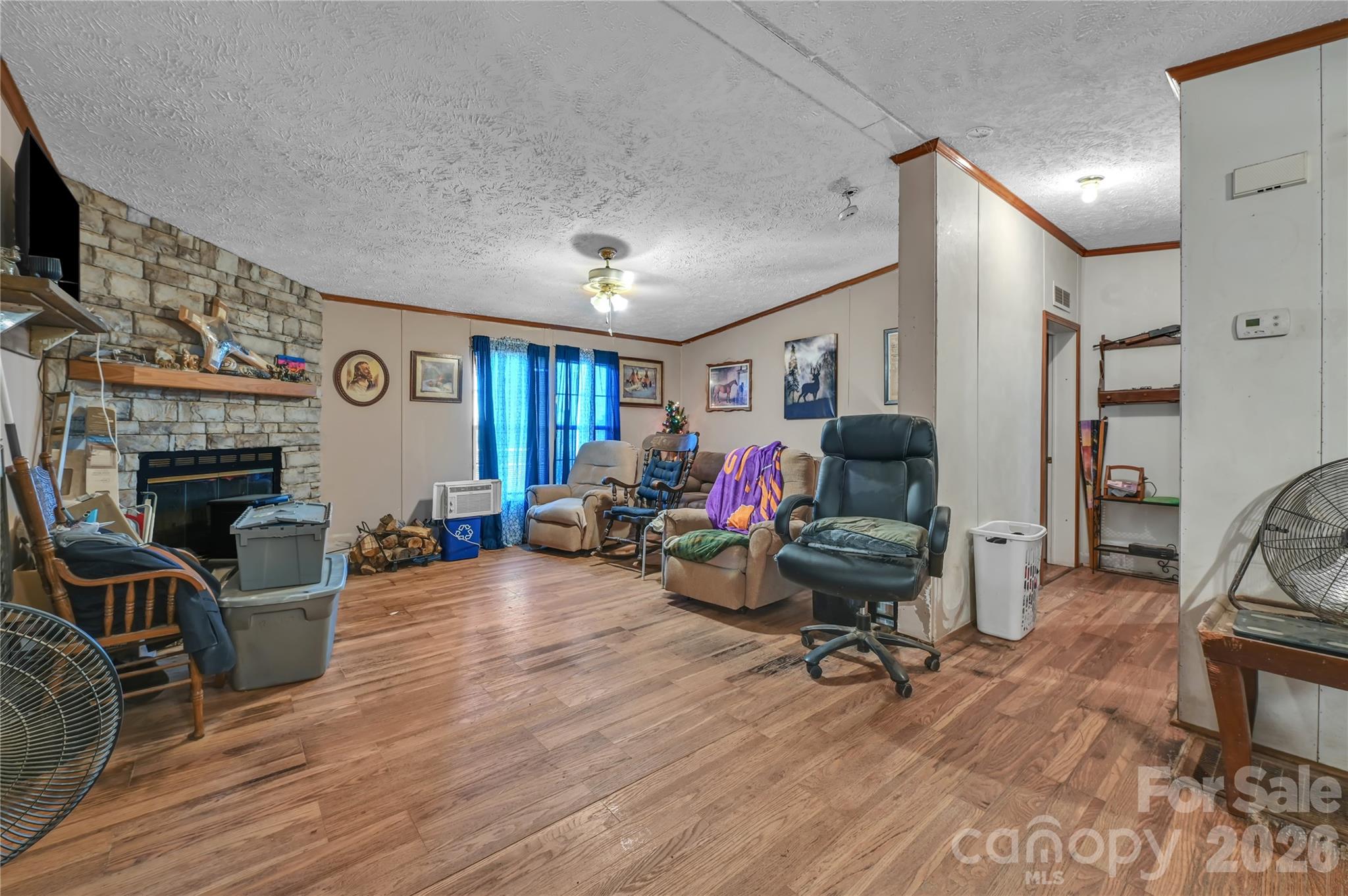 2571 Major Evans Road Lancaster, SC 29720 - Photo 1 of 19 a living room with furniture and a fireplace