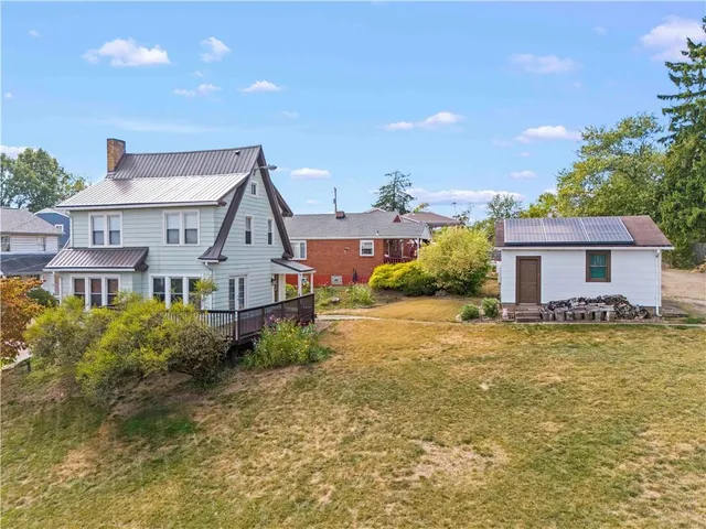 a view of a door of the house