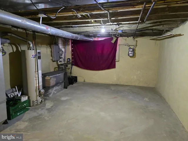 a view of a room with storage and utility