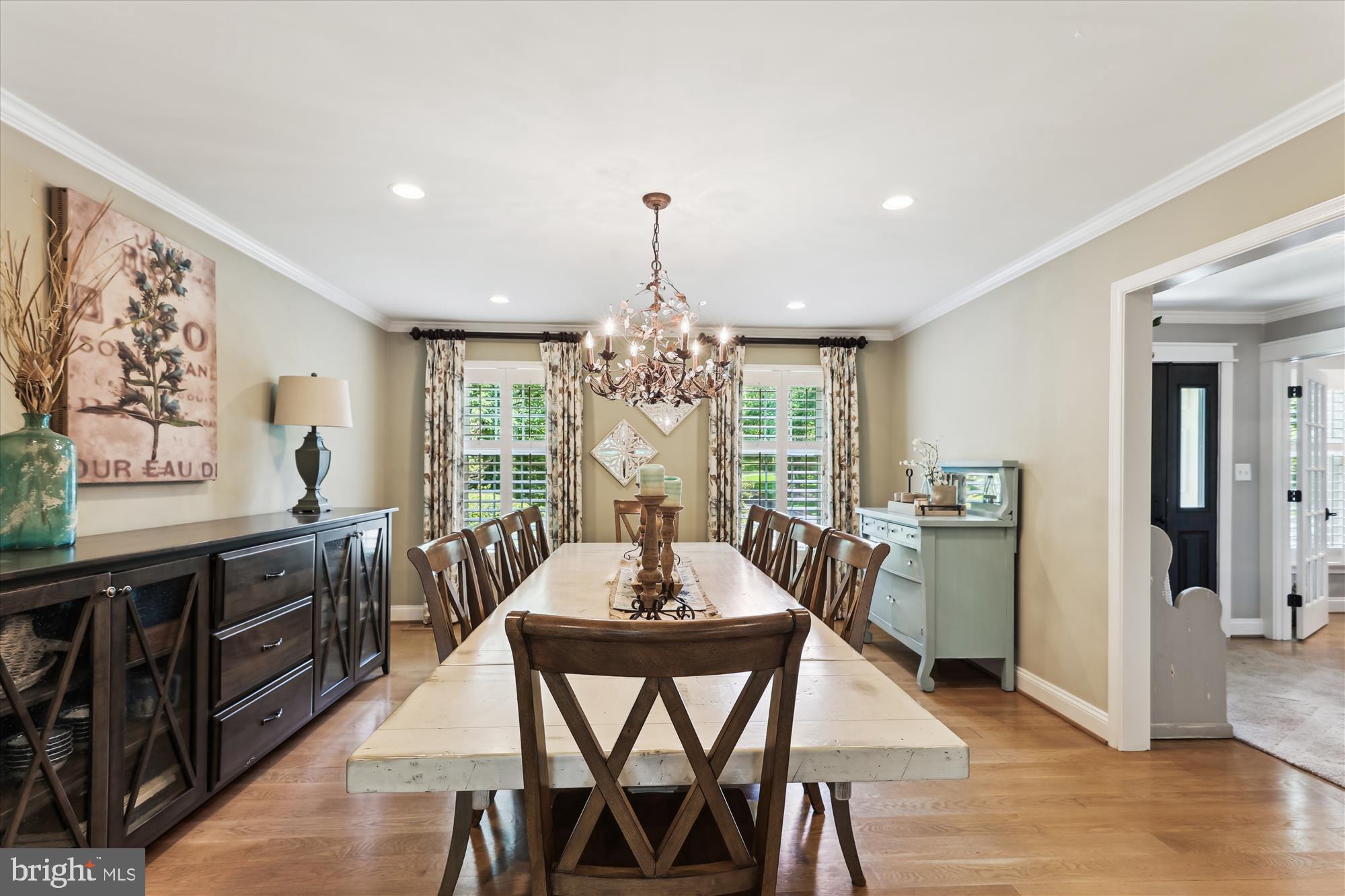 11476 Bronzedale Drive Oakton, VA 22124 - Photo 24 of 82 a dining room with furniture window and wooden floor