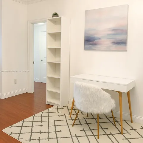 a view of an empty room