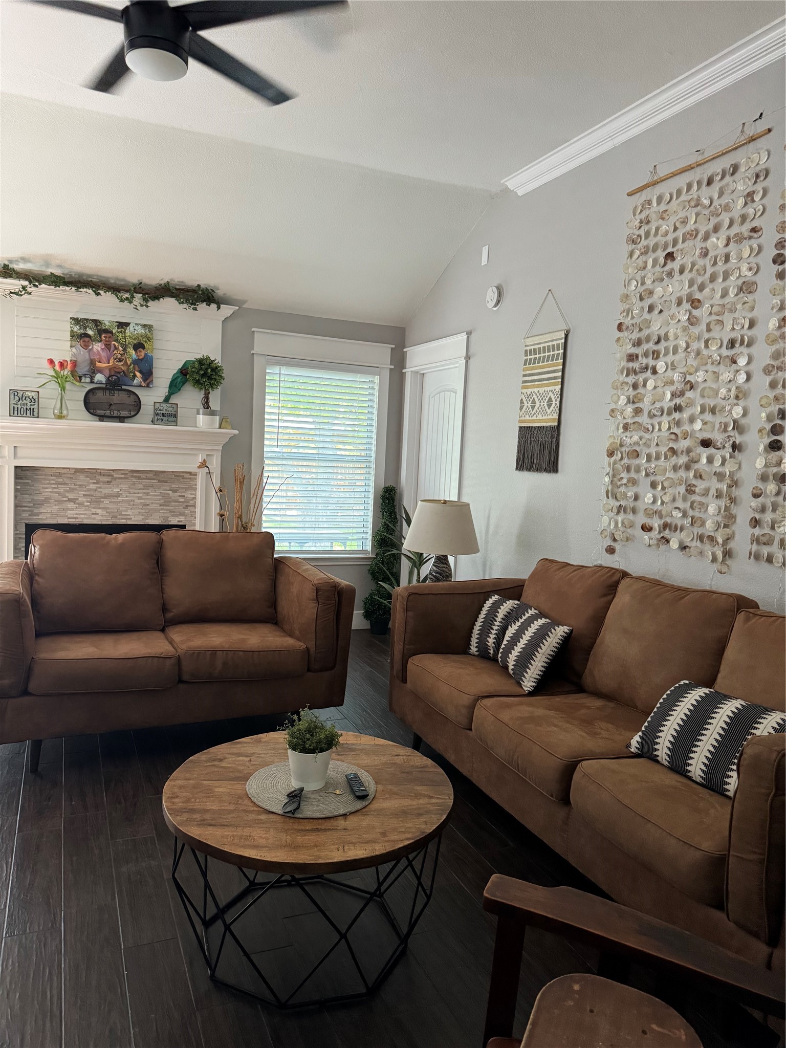 291 Brian Lane Kyle, TX 78640 - Photo 16 of 34 a living room with furniture and a wooden floor