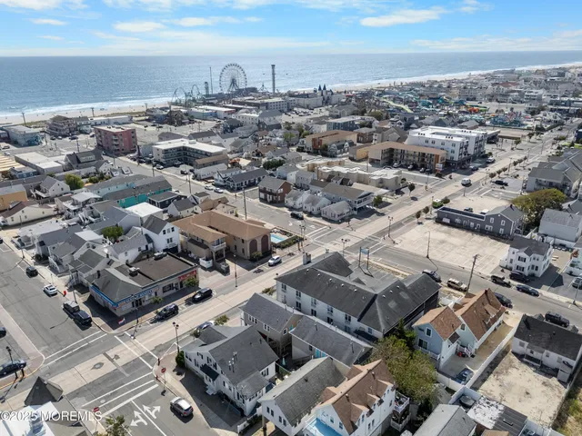 an aerial view of a city