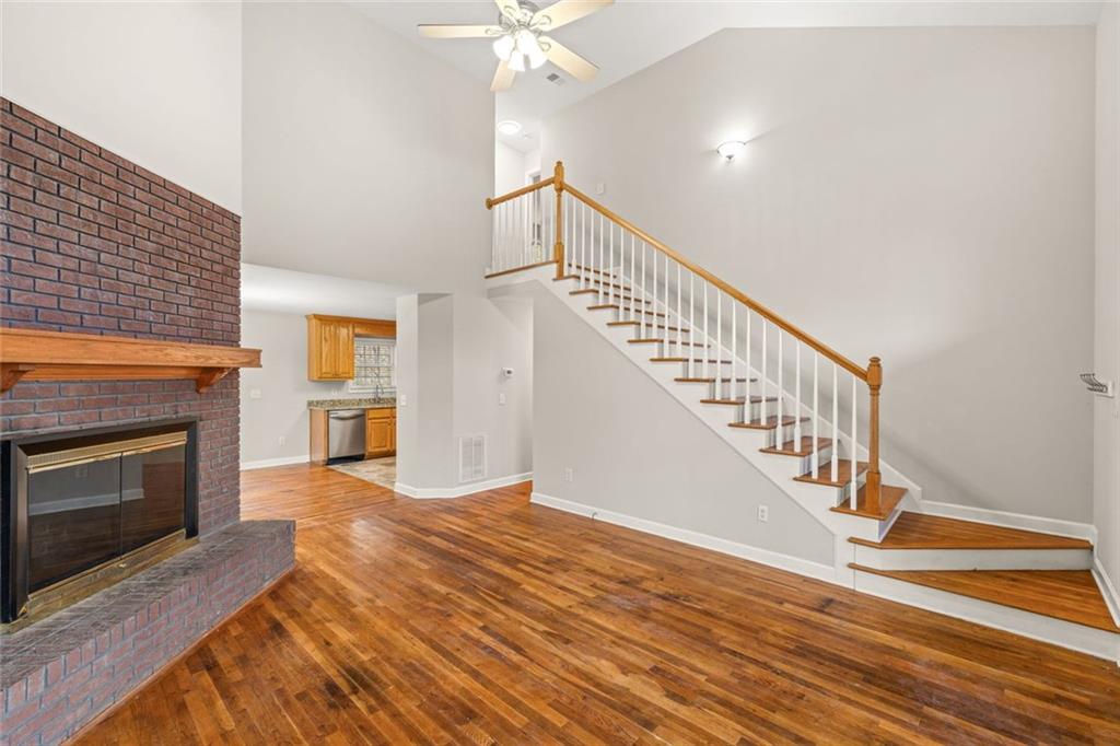 4239 Mangum Mill Road Gainesville, GA 30507 - Photo 14 of 33 a view of entryway and hall with wooden floor
