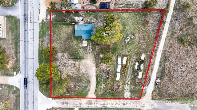 a bird view of a house