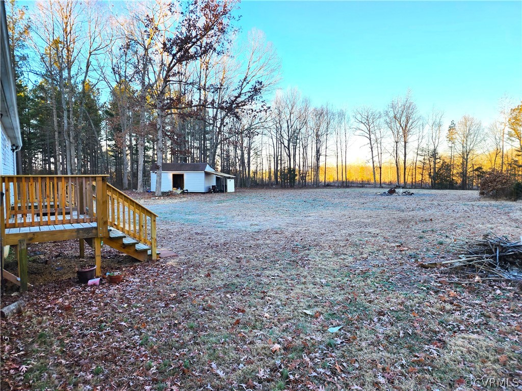 1609 Jeter Road Powhatan, VA 23139 - Photo 24 of 30 a view of a yard in a backyard