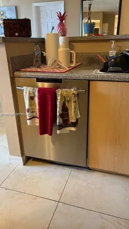 a close view of washer and dryer