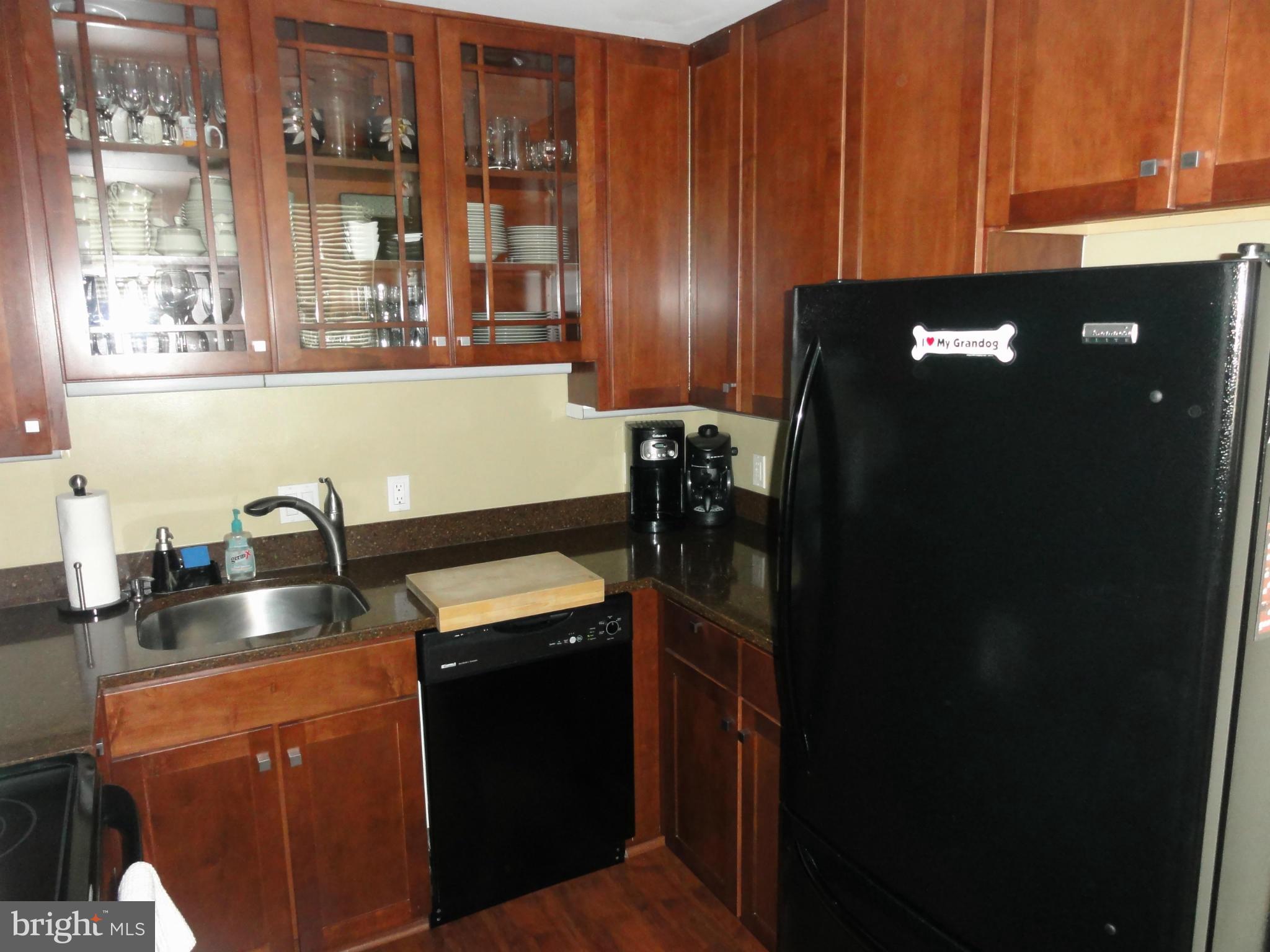 1 East Chase Street, Unit 814 Baltimore, MD 21202 - Photo 8 of 27 a kitchen with a refrigerator and a sink