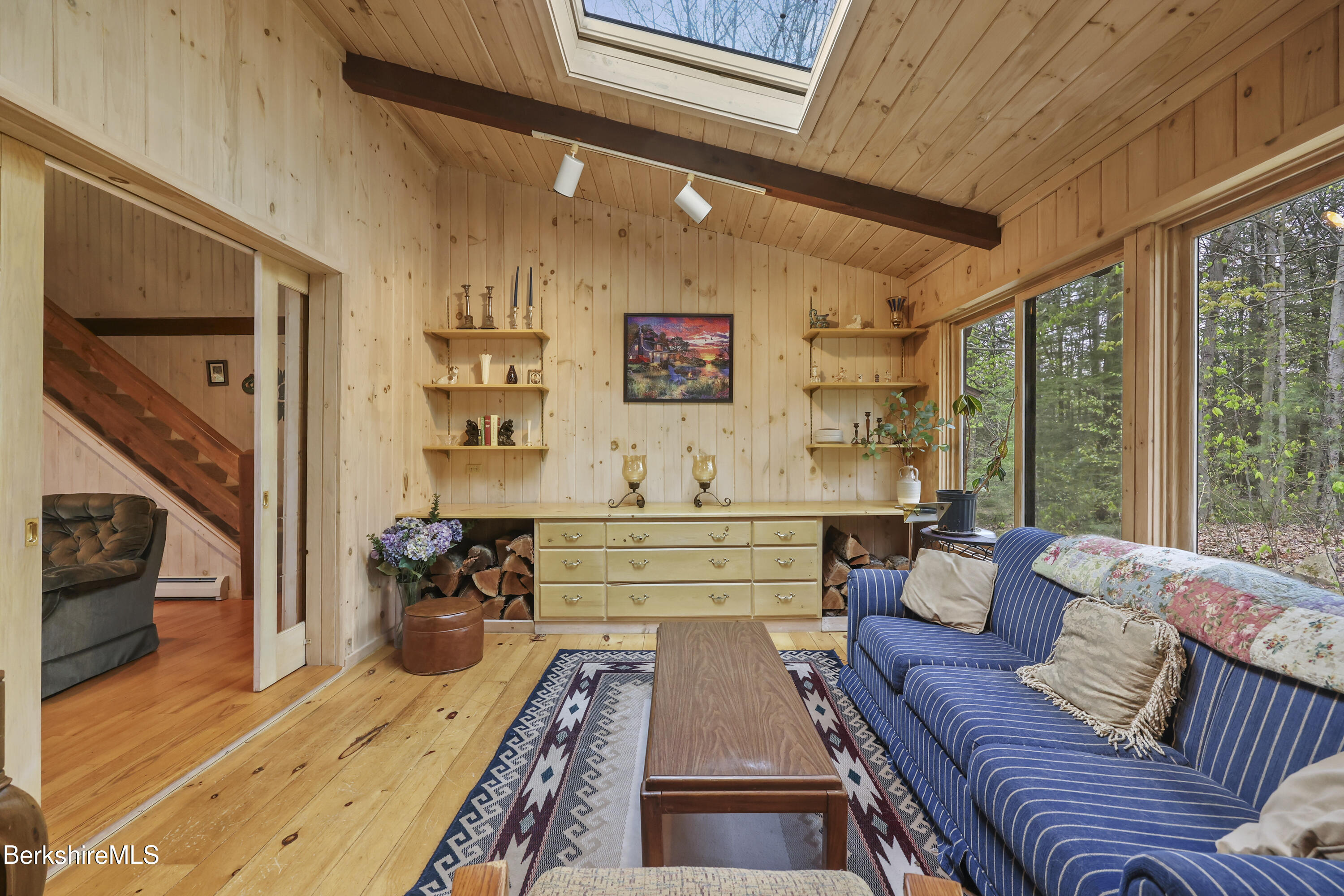 422 Bonny Rigg Hill Road Becket, MA 01223 - Photo 31 of 60 a bed room with furniture and a large window
