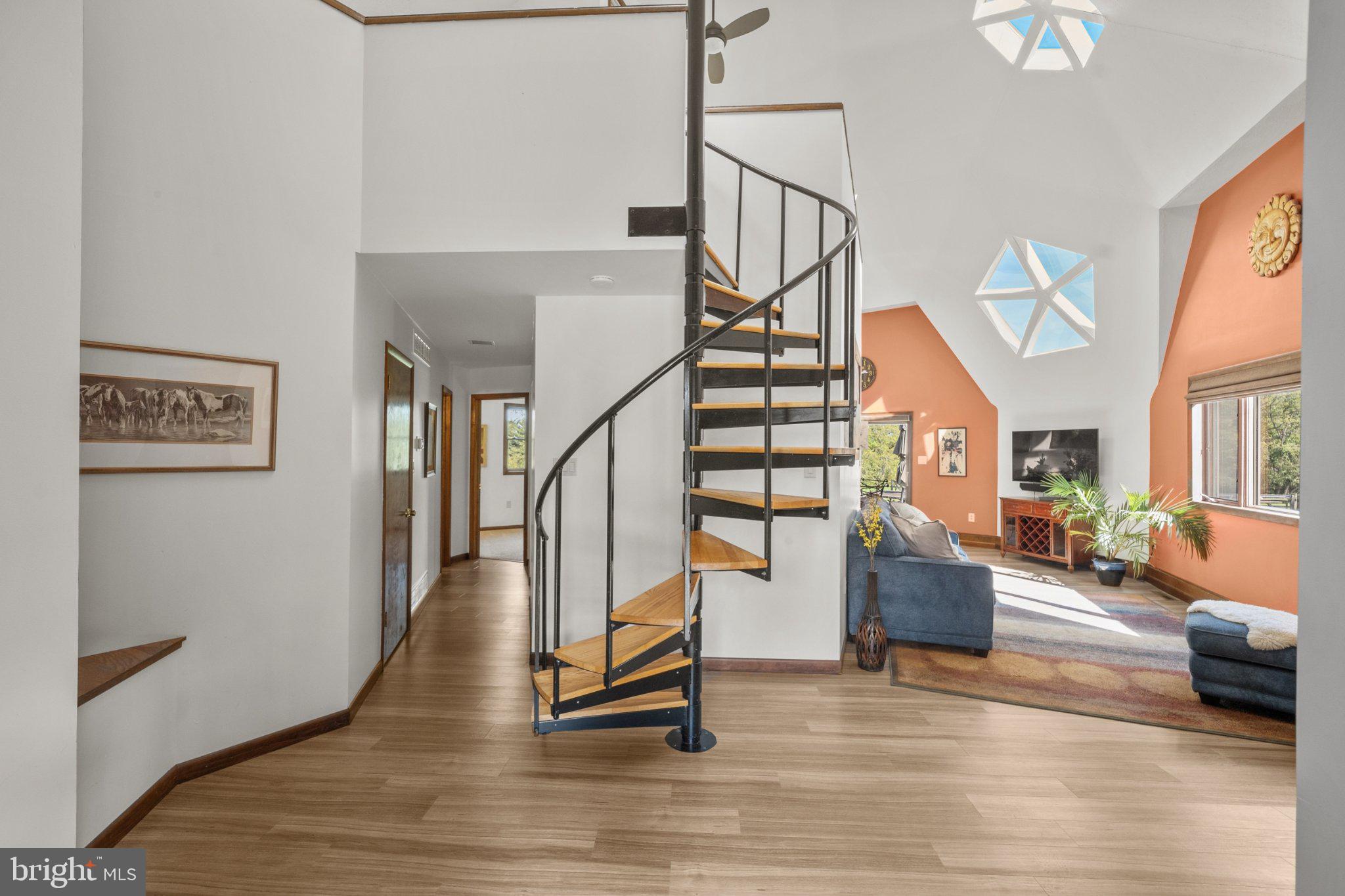 40 Buckwalter Road Spring City, PA 19475 - Photo 4 of 41 Entry Foyer with Spiral Stair to Upper Loft