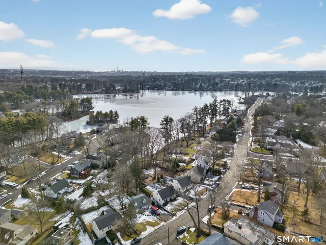 an aerial view of a city with lots of residential buildings