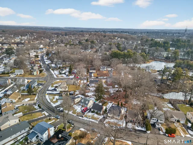 an aerial view of city
