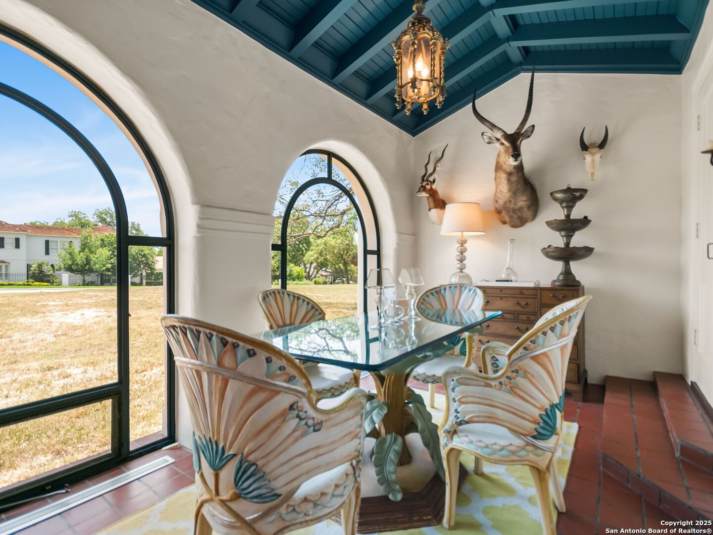 204 Zambrano Road San Antonio, TX 78209 - Photo 25 of 58 a view of a balcony with furniture and wooden floor
