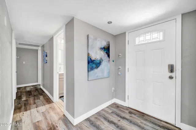 a view of a hallway with interior of the house