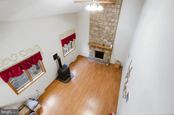 a view of a staircase