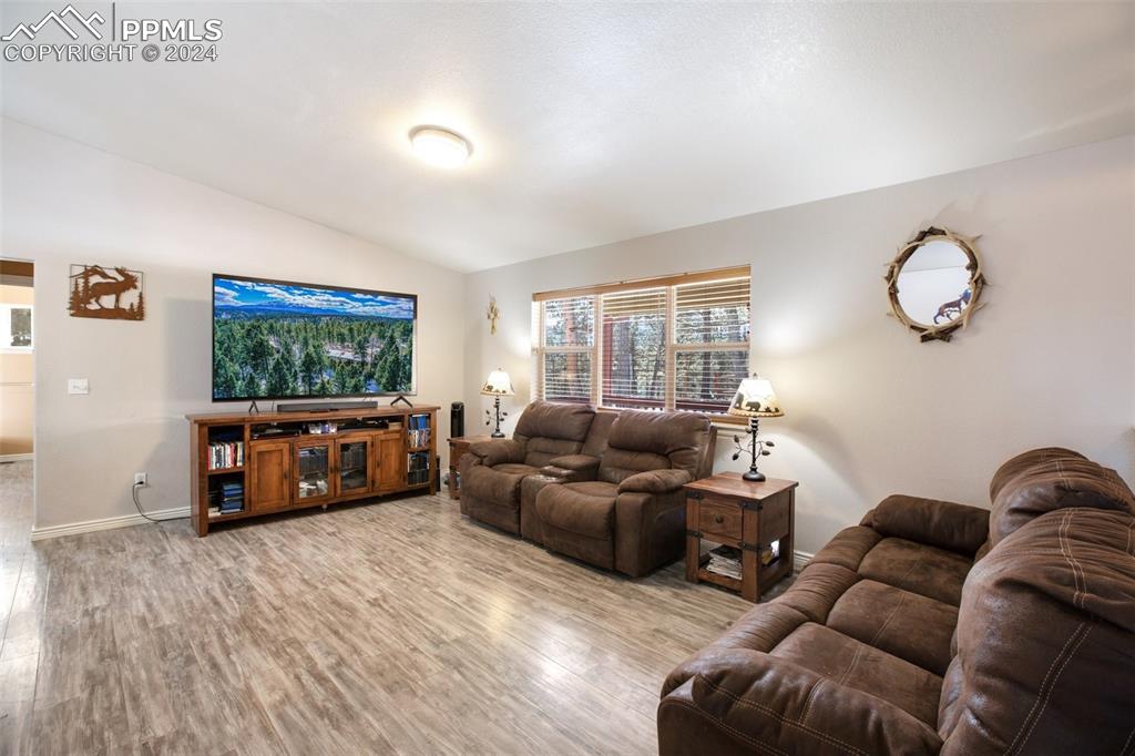 833 Spring Valley Drive Divide, CO 80814 - Photo 14 of 50 a living room with furniture and a flat screen tv