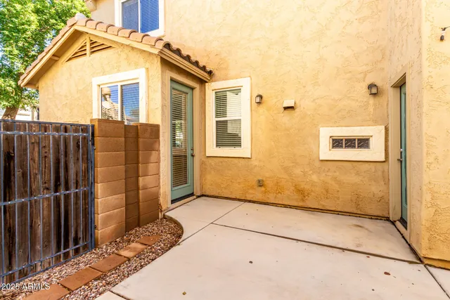 a view of a house with a door