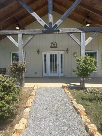 a house view with a outdoor space