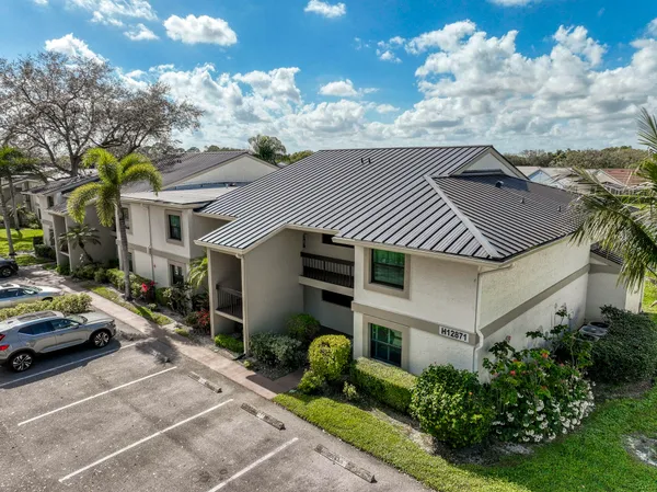 a house view with a garden space
