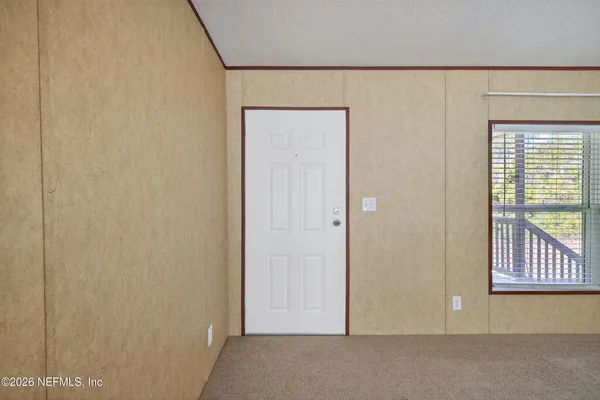 a view of an front door