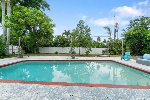 a view of outdoor space yard and swimming pool