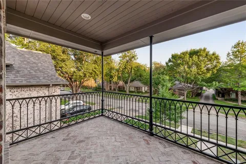 a view of a porch
