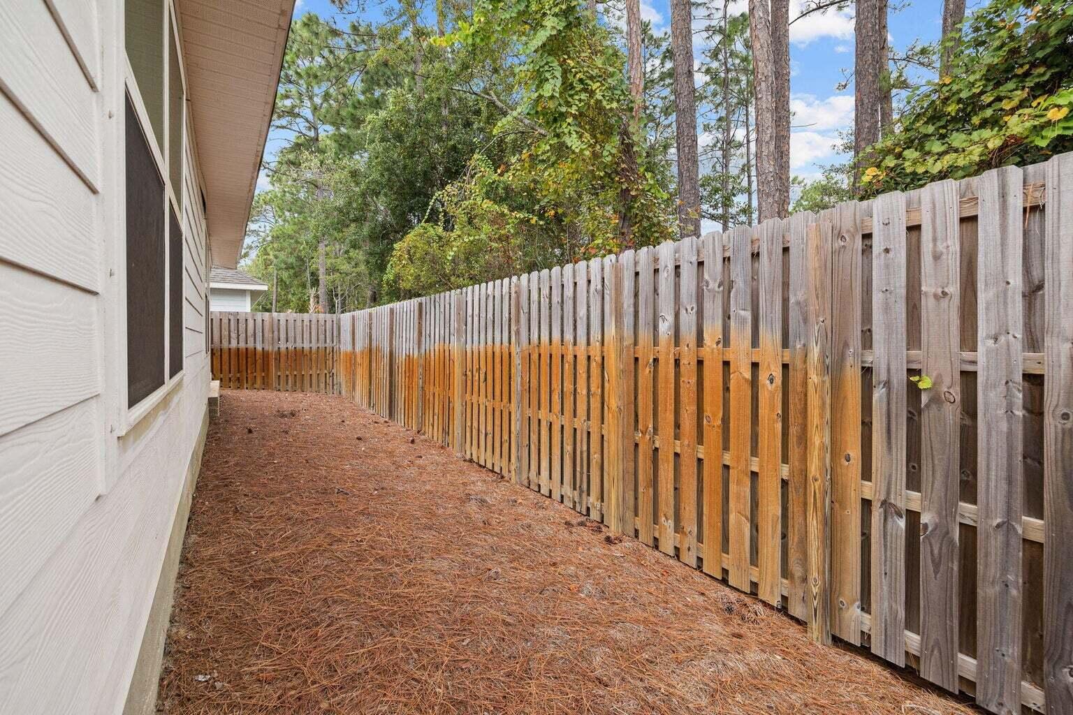 161 Southern Pnes Road Santa Rosa Beach, FL 32459 - Photo 16 of 20 a view of a wooden fence