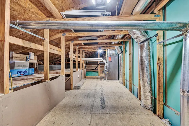 a view of a storage room