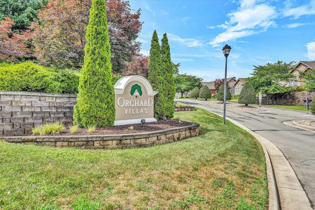 a view of swimming pool with a yard