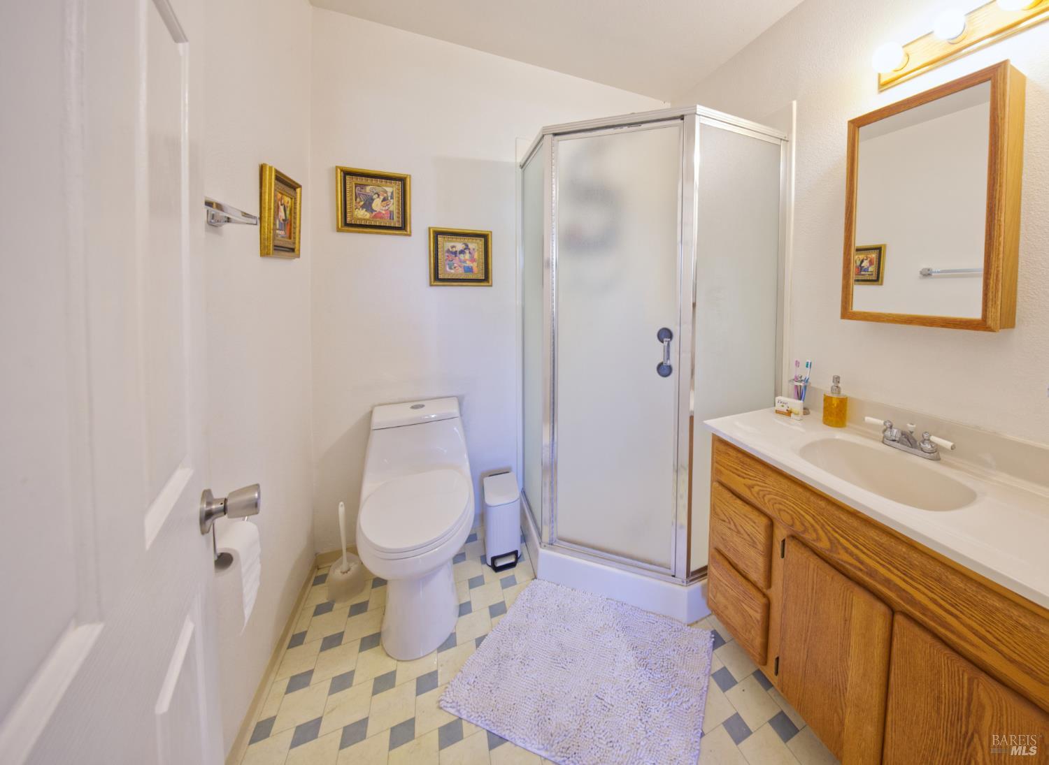1623 Willowside Road Santa Rosa, CA 95401 - Photo 14 of 47 a spacious bathroom with a sink toilet and shower