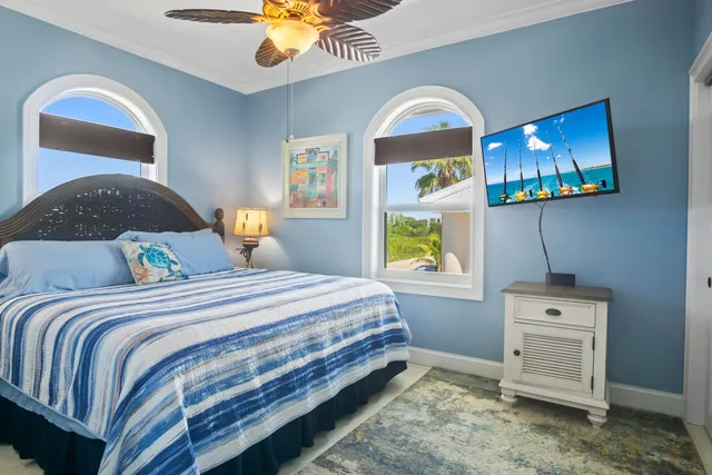 a view of backyard with a garden and entertaining space