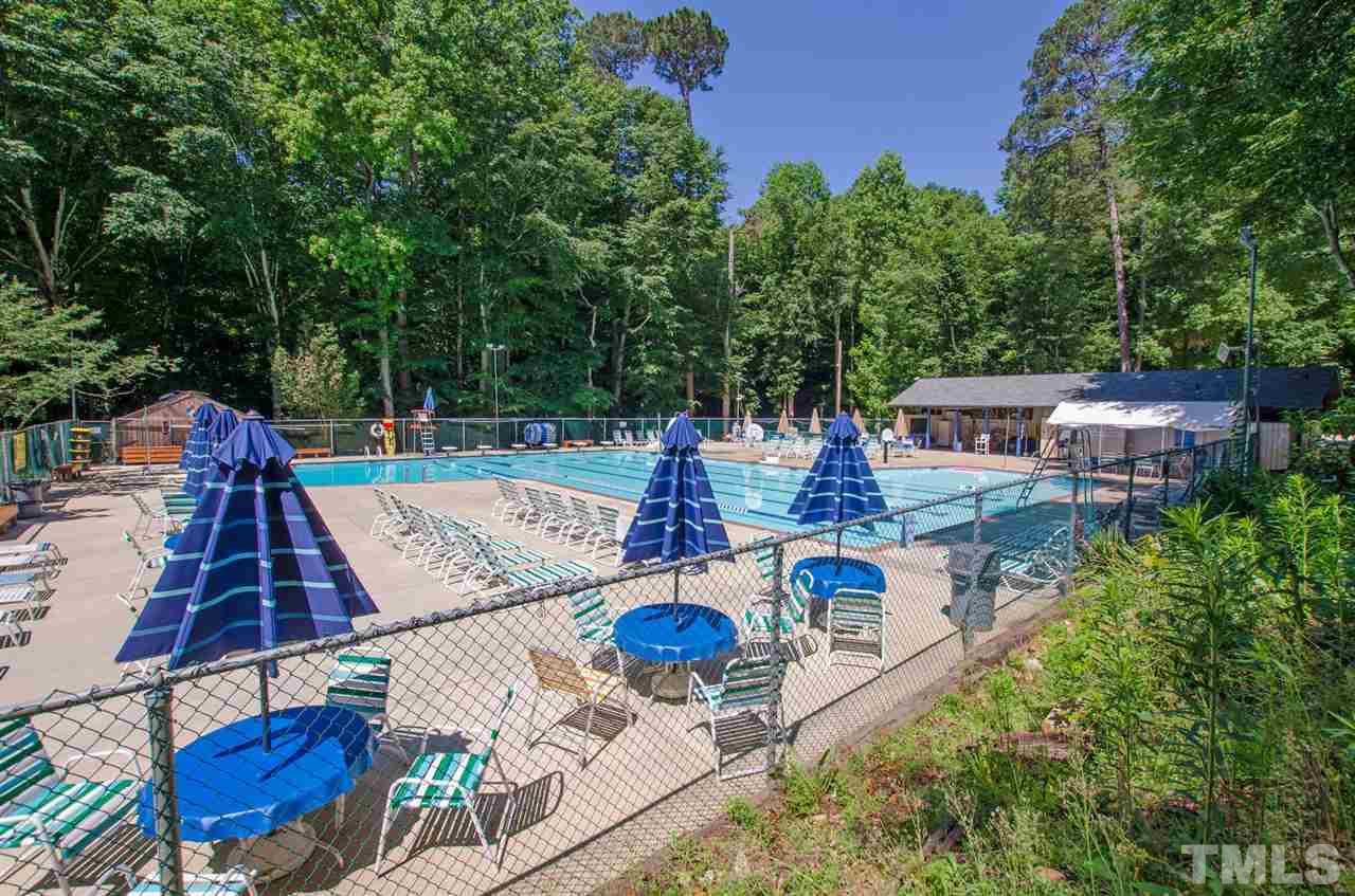 6205 Lookout Loop Raleigh, NC 27612 - Photo 24 of 25 aerial view of a house with swimming pool garden and patio