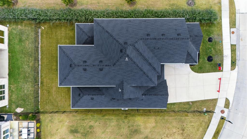 1902 Pebble Lane Rockwall, TX 75087 - Photo 30 of 35 an aerial view of a house with a yard