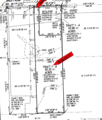 $206,250 | 0 Bailey Road, Leesville, LA 71446