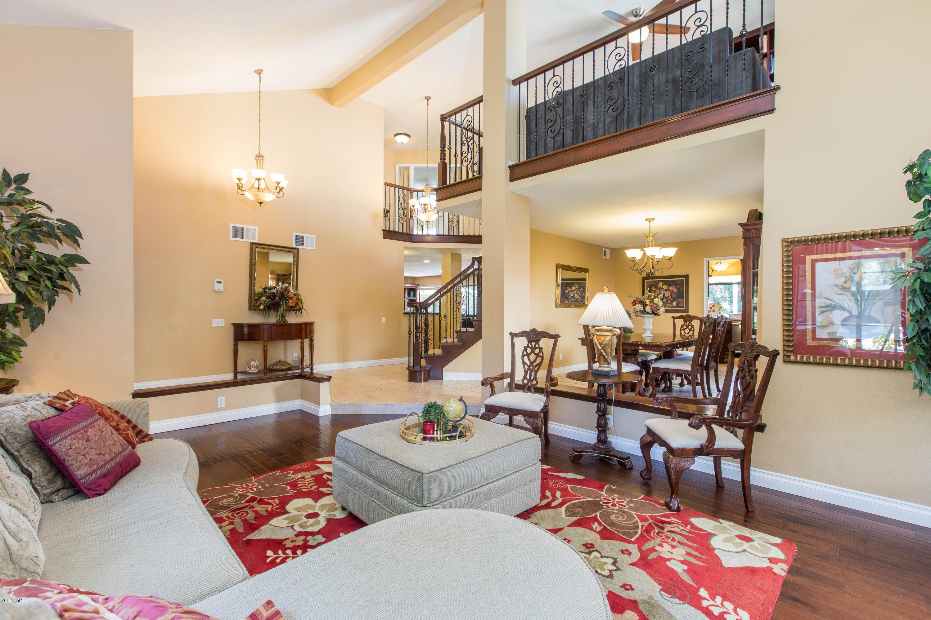 4034 Doneva Road Moorpark, CA 93021 - Photo 23 of 47 a living room with furniture and wooden floor