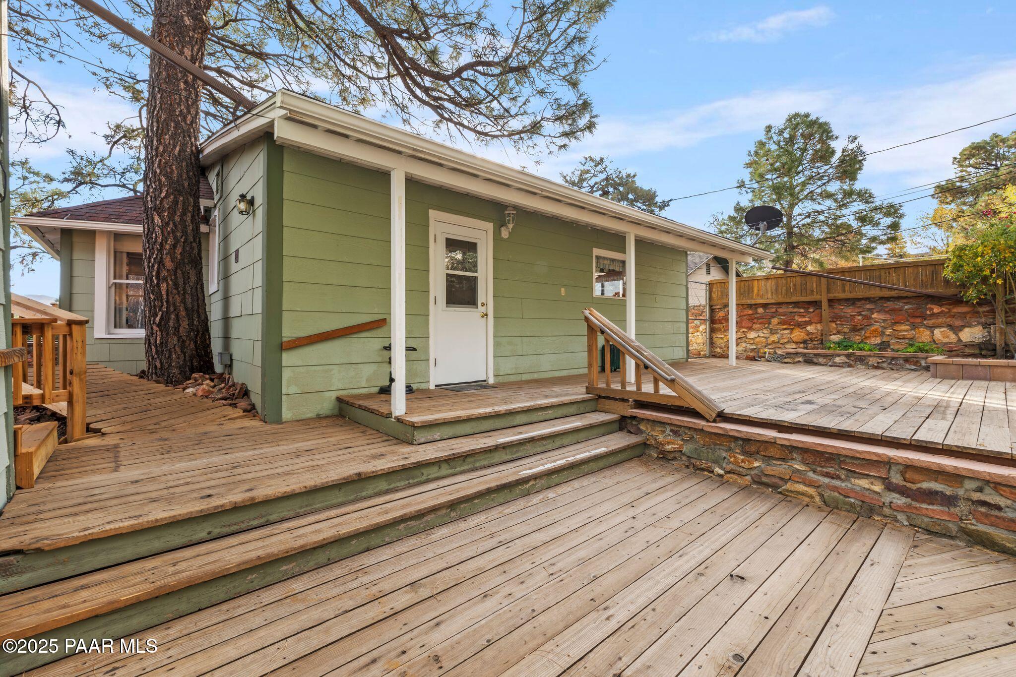 224 Congress Avenue Prescott, AZ 86303 - Photo 43 of 59 a view of house with wooden floor and wooden fence