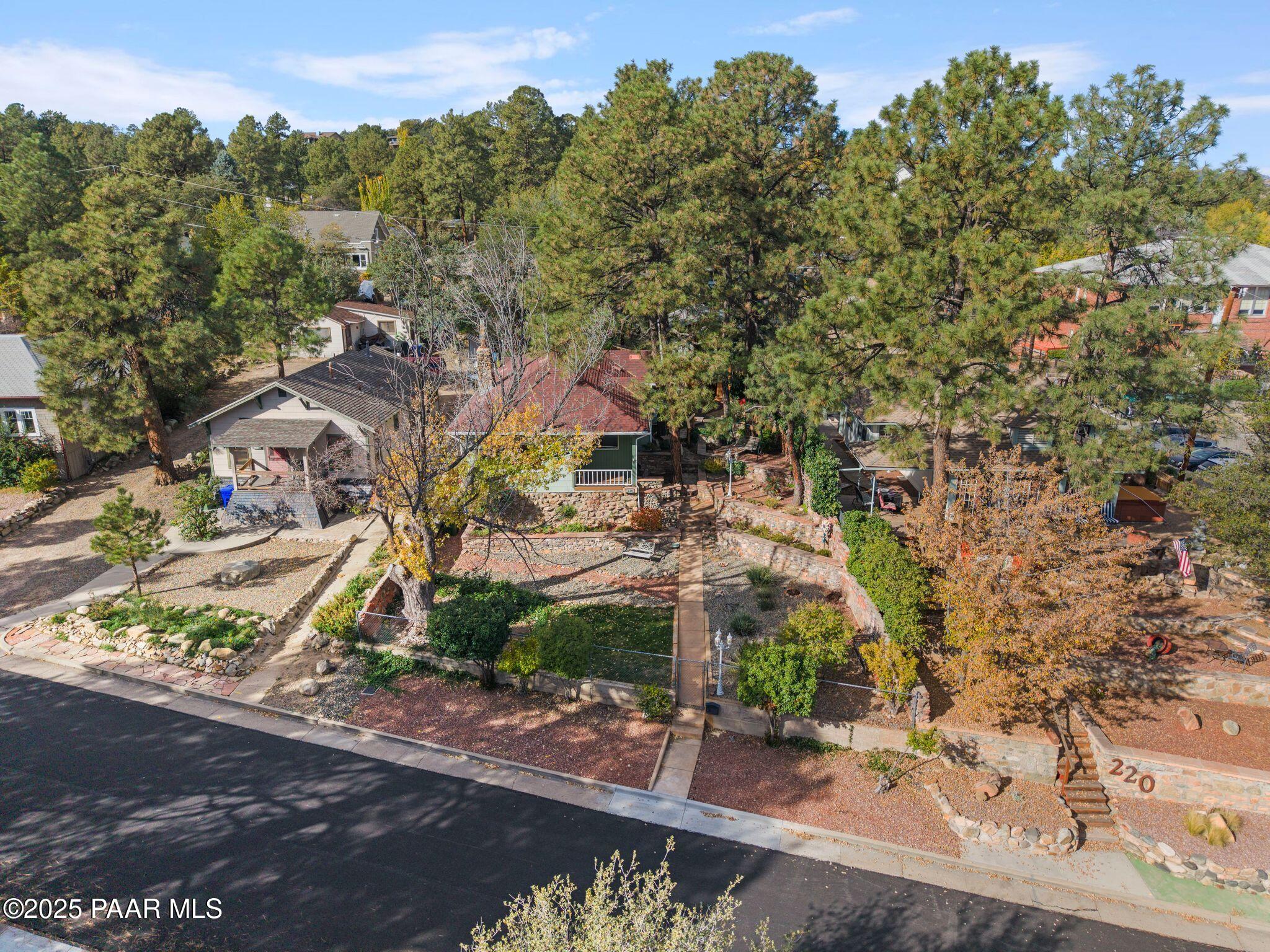 224 Congress Avenue Prescott, AZ 86303 - Photo 53 of 59 an aerial view of residential house with outdoor space