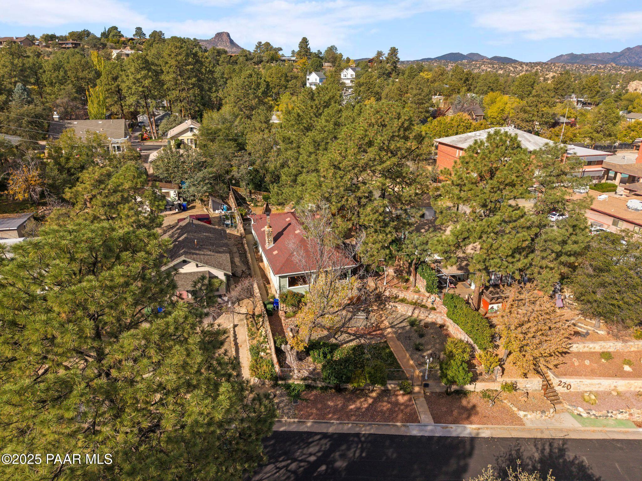 224 Congress Avenue Prescott, AZ 86303 - Photo 54 of 59 an aerial view of residential houses with outdoor space