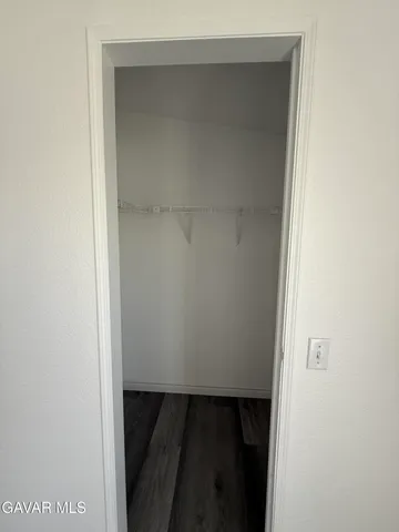 a close view of walk in closet