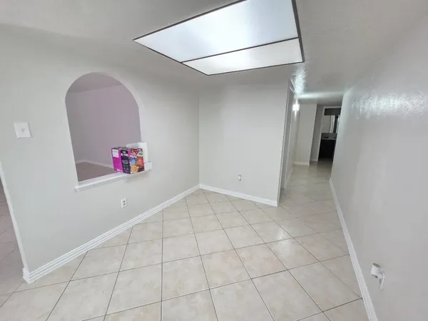 a view of an empty room