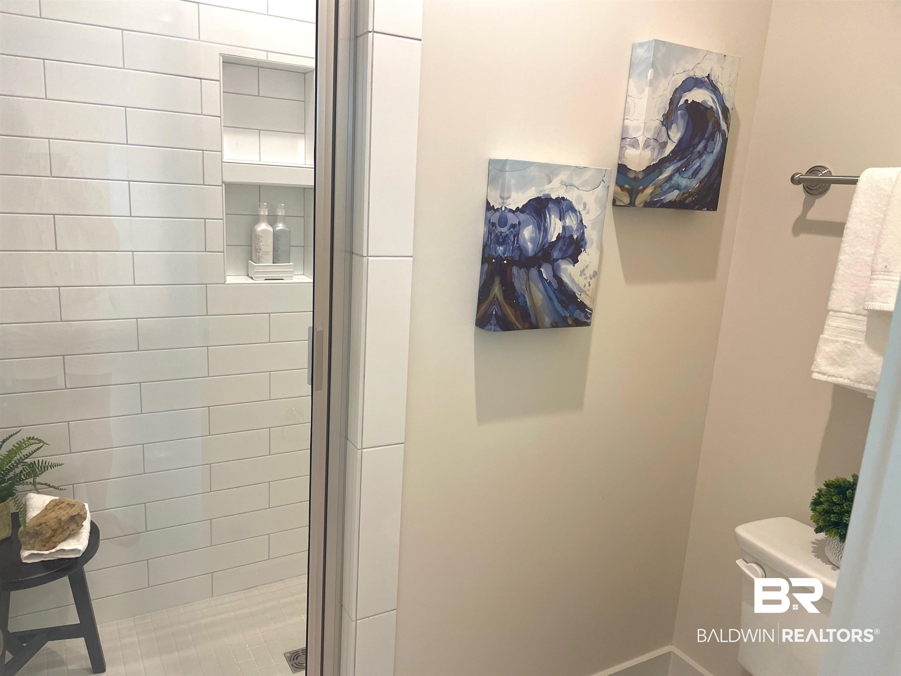 14710 Camelia Street Magnolia Springs, AL 36555 - Photo 10 of 23 Bathroom with a shower with door and toilet