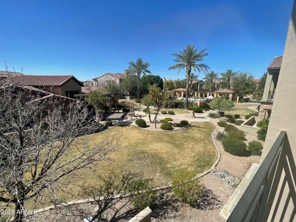 a view of outdoor space with seating area