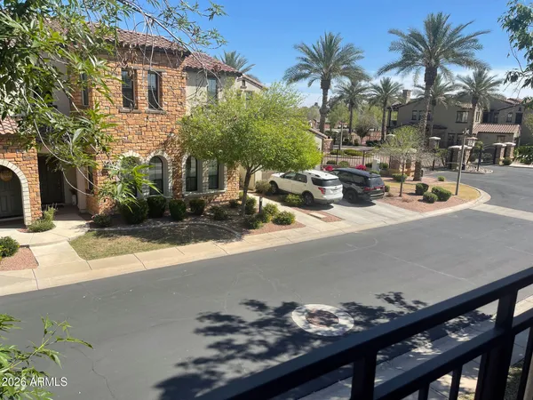 a bathroom with a sink vanity and mirror