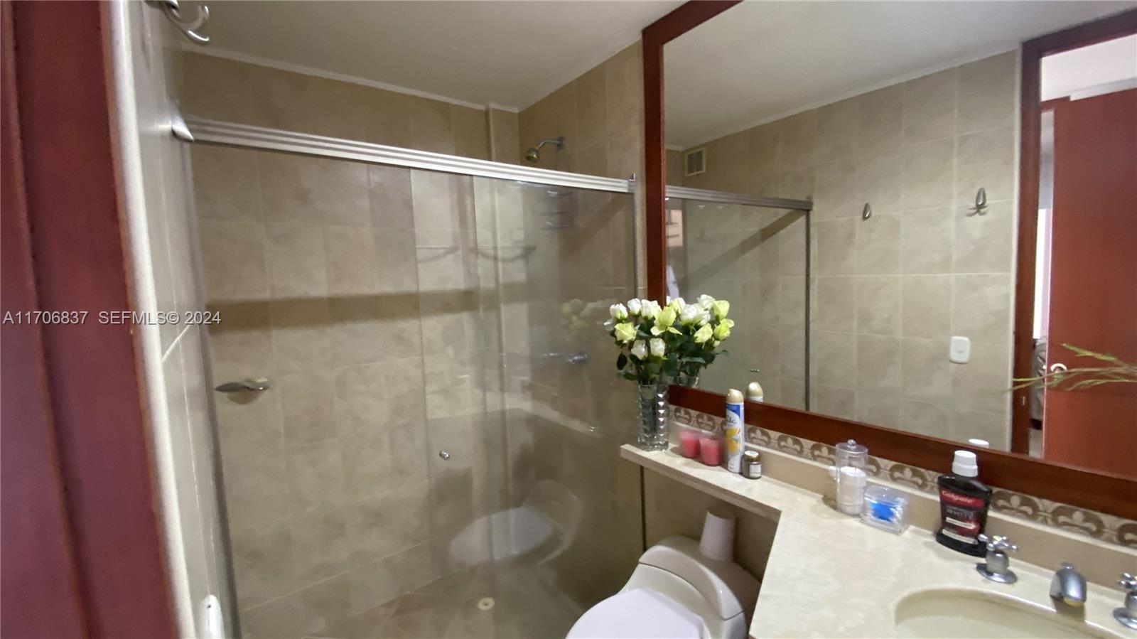 9 Avenida, Unit 1002 Arlington, CA 76004 - Photo 9 of 16 a bathroom with a sink mirror and a shower