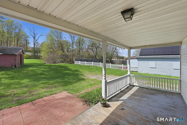 a view of outdoor space with garden