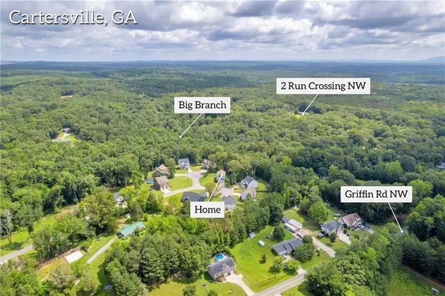 a view of a sign board in a yard