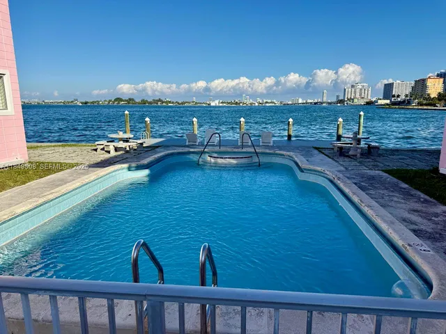 a view of outdoor seating space